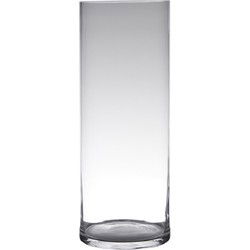 Hakbijl Glass cilinder Bloemenvaas - glas - transparant - 19 x 50 cm - Vazen