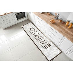 Kitchen 60X180 Cm Keuken Loper - Bruin - Wasbaar - 60 X 180 CM