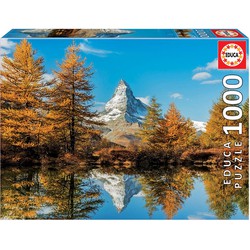 Educa Educa puzzel Matterhorn Berg in de Herfst - 1000 stukjes