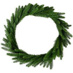 Clayre & Eef Kerstkrans Ø 65 cm Groen Kunststof
