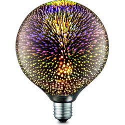 Home sweet home LED lamp Globe G125 E27 4W 20Lm 2200K - multicolor