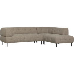 WOOOD Lloyd Hoekbank Rechts - PE  - Bruin - 77x267x205