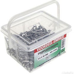 Spaanpl.schr. rvs 4.0x50mm 300st