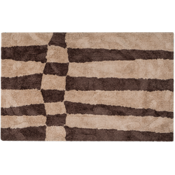WOOOD vloerkleed grafisch dessin Fafa - Wol/Katoen - Bruin - 200x300cm