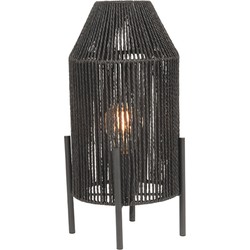 LABEL51 Tafellamp Ibiza - Zwart - Jute - Tafellamp
