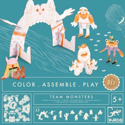 Djeco Djeco color assemble play  Team monsters