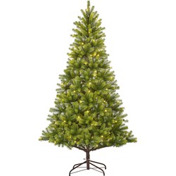 Black Box Trees Nagoya Kunstkerstboom met Warm Witte LED Verlichting - H180 x Ø108 cm - Groen