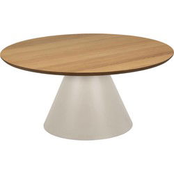 Salontafel Naturel/Grijs - 85x85x40cm - Skagen