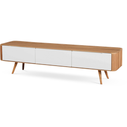 Ena lowboard houten tv meubel naturel - 180 x 55 cm