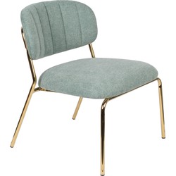 ANLI STYLE Lounge Chair Jolien Gold/Light Green