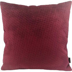 Sierkussen Red Button Velvet | 45 x 45 cm | Velvet/Polyester