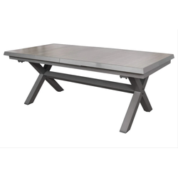 Sens-Line - Monaco Keramiek - Uitschuifbare tuintafel - 167-207cm - Antraciet