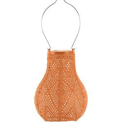 Lumiz Solar Buitenlampion - Ikat Bulb - 16 cm - Oranje