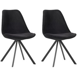 Set van 2 eetkamerstoelen Jace velvet