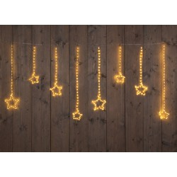 Wire Star-Curtain 738L400X80 cm Led Classic Warm 20 Strings - Anna's Collection