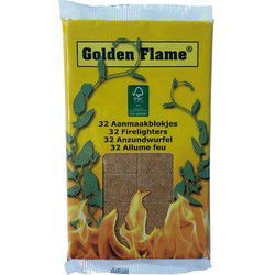 Golden Flame Aanmaakblokjes Bruin 32 Stuks