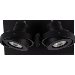 Zuiver Plafondspot Luci-2 Dim To Warm Dimbare LED - Zwart