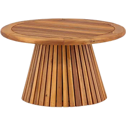 Malin houten tuin salontafel bruin - Ø 70 cm