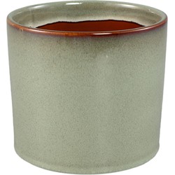 PTMD Bloempot Mary - 17x17x15 cm - Keramiek - Groen