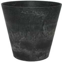 Bloempot Pot Claire zwart 27 x 24 cm - Artstone