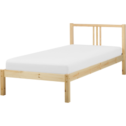 VANNES - Bed - Lichthout - 90 x 200 cm - Dennenhout