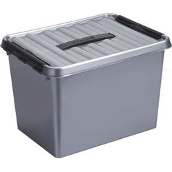 Sunware opbergbox - grijs - 22L - 40 x 30 x 26 cm - Opbergbox