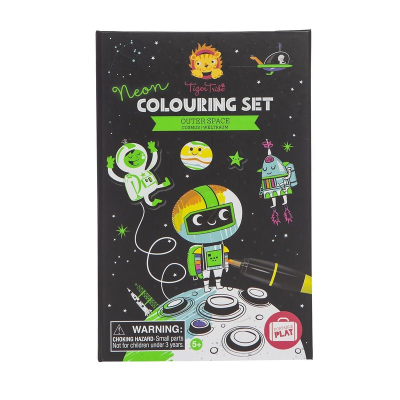 Tiger Tribe (UIT DE COLLECTIE) Tiger Tribe Neon Colouring Sets/Outer Space - 