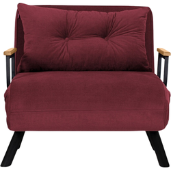 Slaapfauteuil in stof met metalen poten L67 cm  SANDO