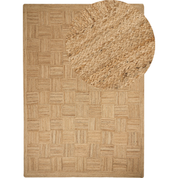 Beliani ESENTEPE - Gevlochten-Beige-Jute