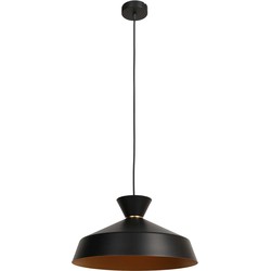 Mexlite - hanglamp - Skandina - zwart - metaal - Ø 40cm - E27 - 3682ZW