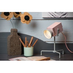 Camera roze tafellamp kinderkamer LED 1x3W 3000K