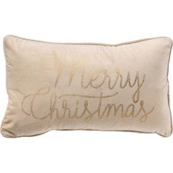 Textino MERRY CHRISTMAS - Sierkussen 30x50 cm - Whisper White - wit - Textino