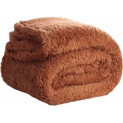 Teddy Fleece Deken - Ultrazacht - 130x170 - camel bruin