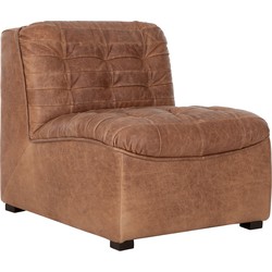 MUST Living Lounge chair Liberty,75x67x85 cm, buffalo leather cognac