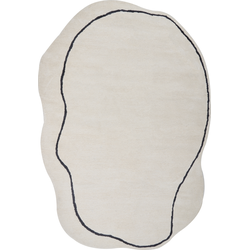 DERA - Vloerkleed - Beige - 160 x 230 cm - Viscose
