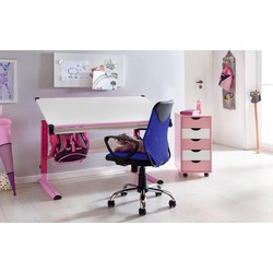 Pippa Design bureaustoel voor kinderen / jeugd - blauw zwart