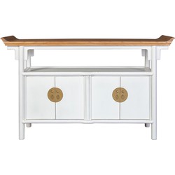 Fine Asianliving Chinees Dressoir Sneeuw Wit B143xD37xH87cm