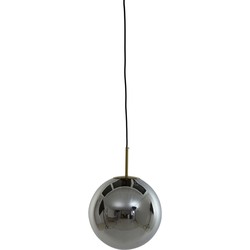 Light&living A - Hanglamp Ø30 cm MEDINA antiek brons+smoke glas