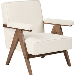 Beliani EVJE - Fauteuil-Beige-Polyester