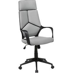 DELIGHT - Bureaustoel - Zwart/Grijs - Polyester
