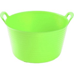 Plasticforte flexibele emmer/kuip - groen - kunststof - rond - 56 liter - 60 x 53 x 38 cm - Wasmanden