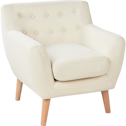 Beliani MOTALA - Fauteuil-Beige-Polyester