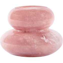 PTMD Rivo Ronde Vaas - H11 x Ø13,2 cm - Glas - Roze