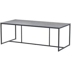 Quatro Tafelframe Antracite met HPL Light Grey tafelblad 220 x 95 cm