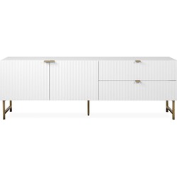 Meubel TV 2 Deuren 2 Laden L179 cm - GLASGOW