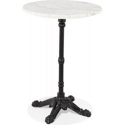 Kleine ronde bistrotafel MARAY 60x60x766 cm Wit