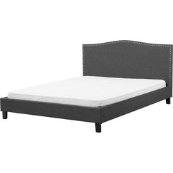 MONTPELLIER  - Tweepersoonsbed - Grijs - 180 x 200 cm - Polyester