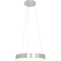 Steinhauer hanglamp Ringlede - zilver - metaal - 48 cm - ingebouwde LED-module - 2695ZI