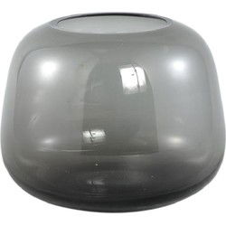 PTMD Vaas Mexx - 20x20x16 cm - Glas - Grijs