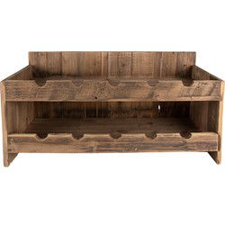 Clayre & Eef Wijnrek Bruin Hout